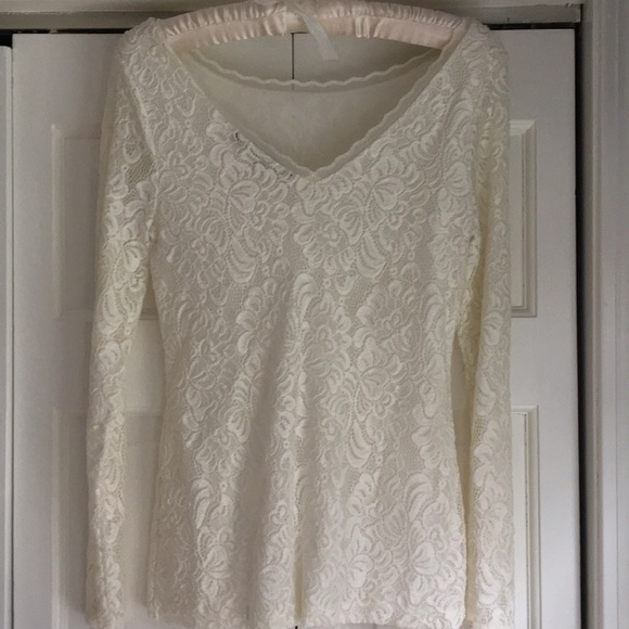 White House Black Market lace top - Picture 2 of 4